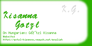 kisanna gotzl business card